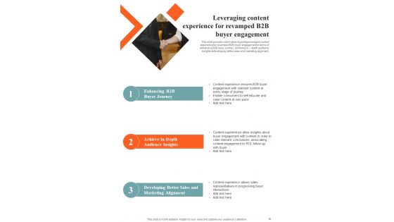 Management Playbook For Business To Business Buyers Pathway Template