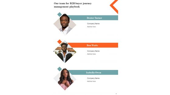 Management Playbook For Business To Business Buyers Pathway Template