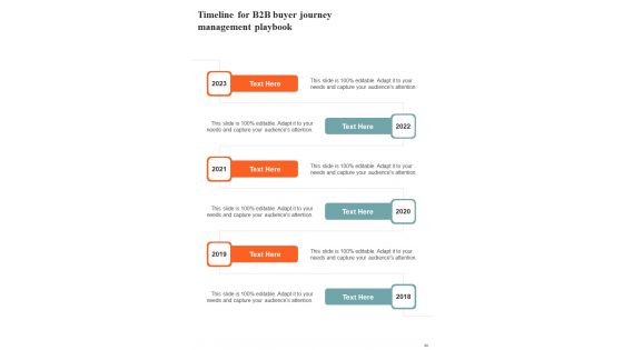 Management Playbook For Business To Business Buyers Pathway Template
