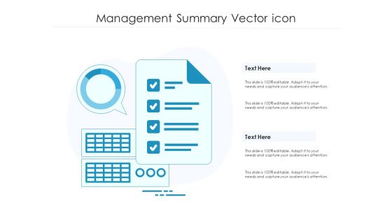 Management Summary Vector Icon Ppt PowerPoint Presentation Professional PDF Management Summary Vector Icon Ppt PowerPoint Presentation Professional PDF