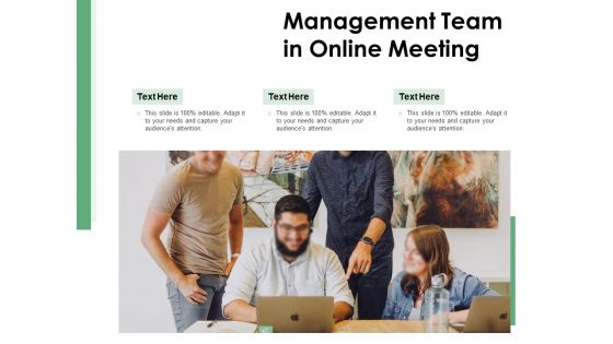 Management Team In Online Meeting Ppt PowerPoint Presentation Gallery Slides PDF