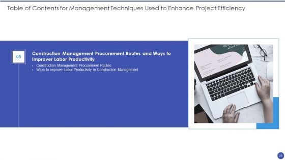 Management Techniques Used To Enhance Project Efficiency Ppt PowerPoint Presentation Complete Deck With Slides