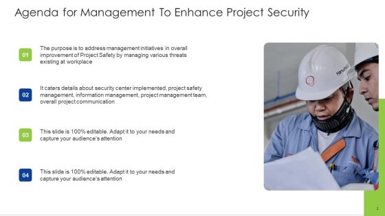 Management To Enhance Project Security Ppt PowerPoint Presentation Complete With Slides