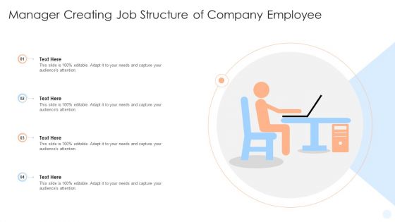 Manager Creating Job Structure Of Company Employee Ppt PowerPoint Presentation Outline Structure PDF