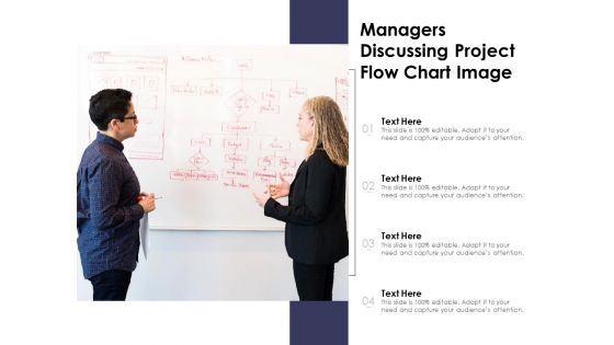 Managers Discussing Project Flow Chart Image Ppt PowerPoint Presentation File Grid PDF