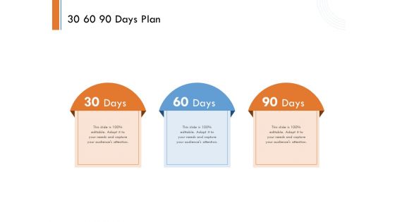 Managing Companys Online Presence 30 60 90 Days Plan Download PDF