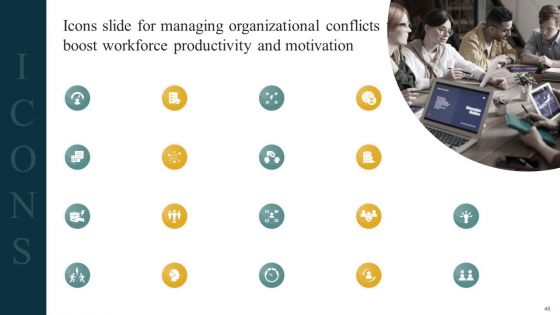 Managing Organizational Conflicts To Boost Workforce Productivity And Motivation Ppt PowerPoint Presentation Complete Deck With Slides
