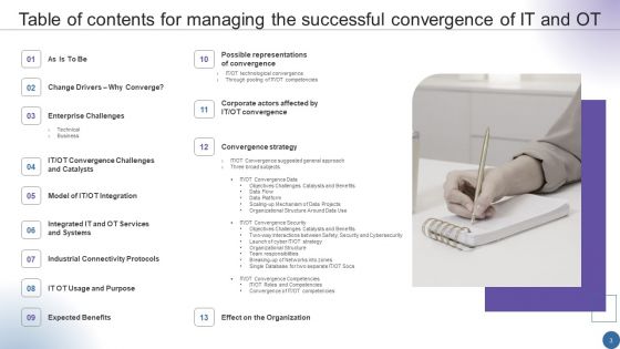 Managing Organizational Transformation To Accelerate OT IT Convergence Ppt PowerPoint Presentation Complete Deck With Slides