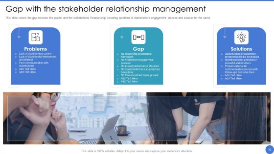 Managing Stakeholder Relationship To Enhance Engagement Ppt PowerPoint Presentation Complete Deck With Slides
