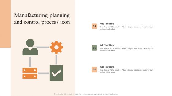 Manufacturing Planning And Control Process Icon Professional PDF Manufacturing Planning And Control Process Icon Professional PDF