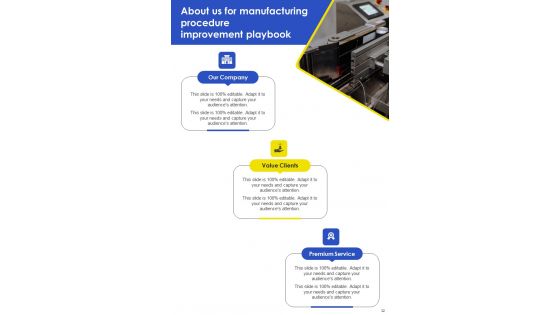Manufacturing Procedure Improvement Template