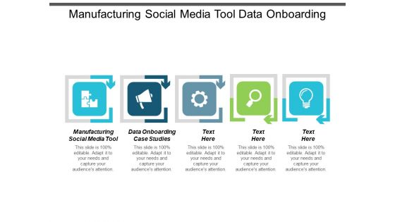 Manufacturing Social Media Tool Data Onboarding Case Studies Ppt PowerPoint Presentation Layouts Background Image