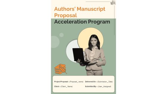 Manuscript Proposal Acceleration Program Authors Manuscript Proposal Acceleration Program One Pager Sample Example Document