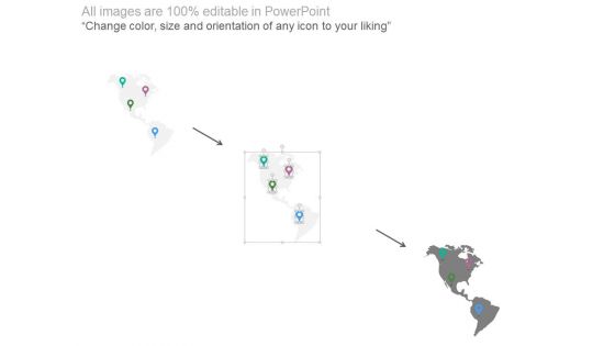 Map Of Usa With Multiple Locations Powerpoint Slides