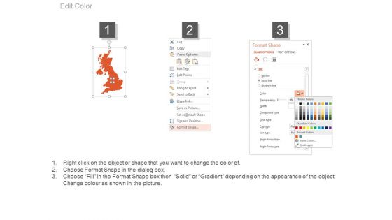 Maps For Great Britain Germany And France Powerpoint Slides