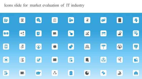 Market Evaluation Of IT Industry Icons Slide For Market Evaluation Of IT Industry Background PDF Market Evaluation Of IT Industry Icons Slide For Market Evaluation Of IT Industry Background PDF