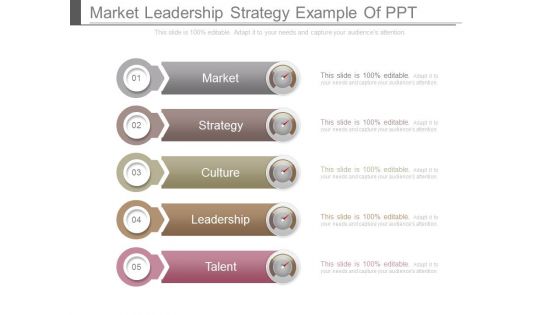 Market Leadership Strategy Example Of Ppt Market Leadership Strategy Example Of Ppt