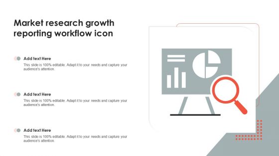 Market Research Growth Reporting Workflow Icon Formats PDF
