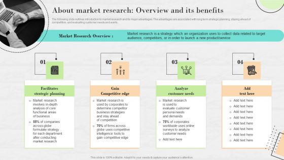 Market Research To Determine Business Opportunities About Market Research Overview And Its Benefits Template PDF
