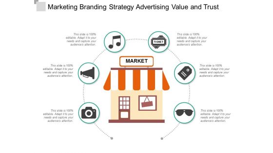 Marketing Branding Strategy Advertising Value And Trust Ppt Powerpoint Presentation Pictures Graphic Tips