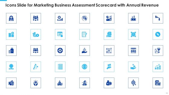 Marketing Business Assessment Scorecard With Annual Revenue Ppt PowerPoint Presentation Complete Deck With Slides