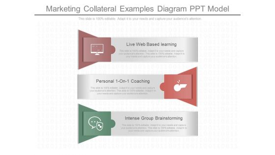 Marketing Collateral Examples Diagram Ppt Model