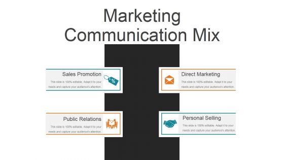 Marketing Communication Mix Ppt PowerPoint Presentation Samples