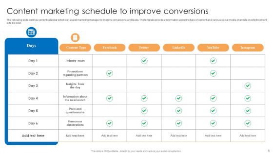 Marketing Content Schedule Ppt PowerPoint Presentation Complete Deck With Slides