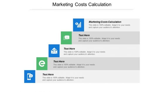 Marketing Costs Calculation Ppt PowerPoint Presentation Gallery Slides Cpb