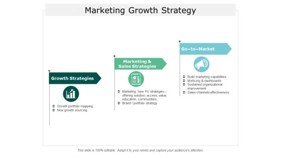 Marketing Growth Strategy Ppt Powerpoint Presentation Show Brochure