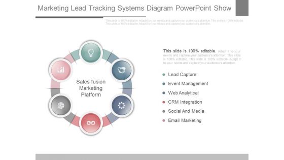 Marketing Lead Tracking Systems Diagram Powerpoint Show