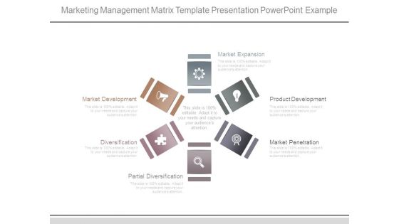 Marketing Management Matrix Template Presentation Powerpoint Example