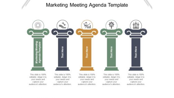Marketing Meeting Agenda Template Ppt PowerPoint Presentation Infographics Background Images Cpb