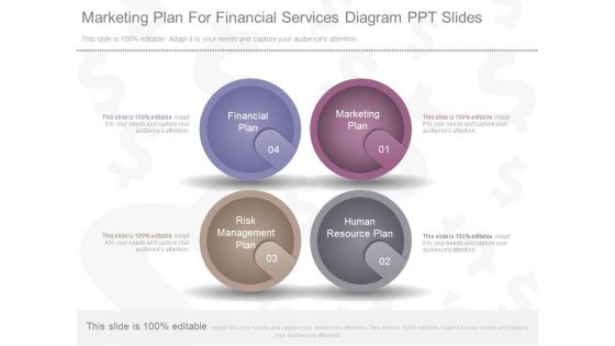 Marketing Plan For Financial Services Diagram Ppt Slides