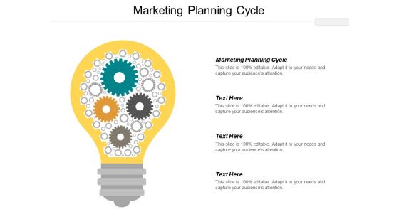 Marketing Planning Cycle Ppt PowerPoint Presentation Outline Infographic Template Cpb