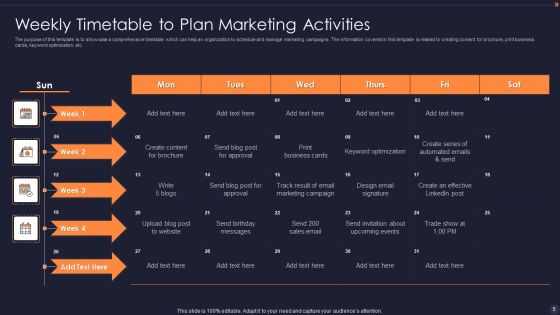 Marketing Schedule Ppt PowerPoint Presentation Complete Deck With Slides