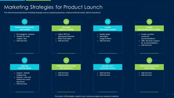Marketing Strategy New Product Introduction Marketing Strategies For Product Launch Structure PDF