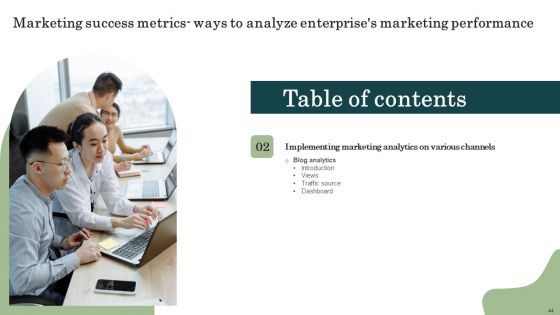Marketing Success Metrics Ways To Analyze Enterprises Marketing Performance Ppt PowerPoint Presentation Complete Deck With Slides