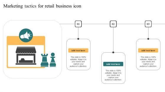 Marketing Tactics For Retail Business Icon Portrait PDF