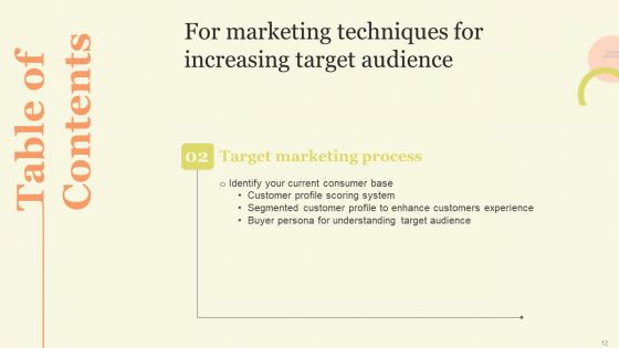 Marketing Techniques For Increasing Target Audience Ppt PowerPoint Presentation Complete Deck With Slides