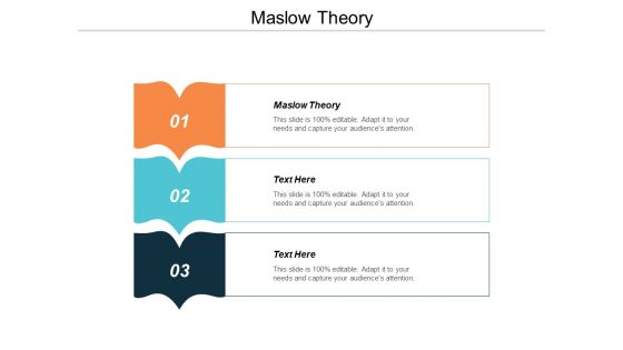 Maslow Theory Ppt PowerPoint Presentation Portfolio Ideas Cpb