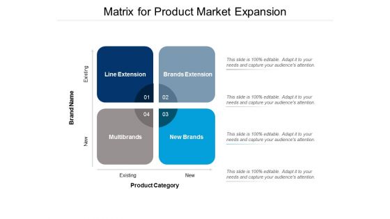 Matrix For Product Market Expansion Ppt PowerPoint Presentation Ideas Skills