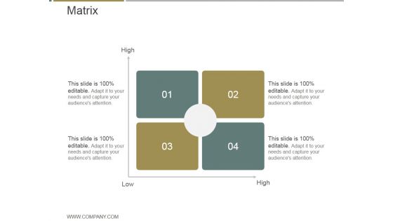 Matrix Ppt PowerPoint Presentation Summary