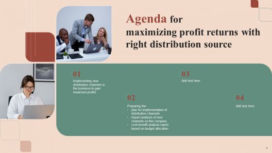 Maximizing Profit Returns With Right Distribution Source Ppt PowerPoint Presentation Complete Deck With Slides