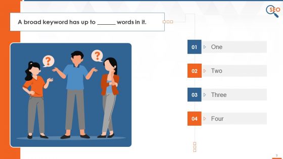 Mcqs On SEO Keyword Research Training Ppt