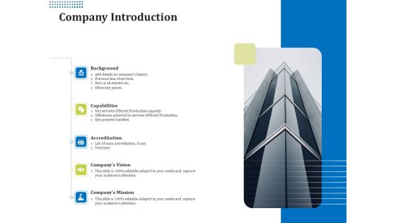 Means Of Communication During Disaster Management Company Introduction Ppt Infographics Summary PDF