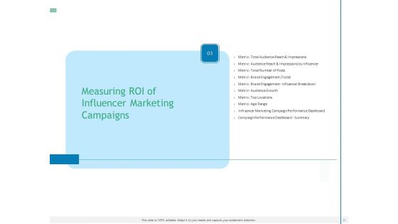 Measuring Influencer Marketing ROI Ppt PowerPoint Presentation Complete Deck With Slides