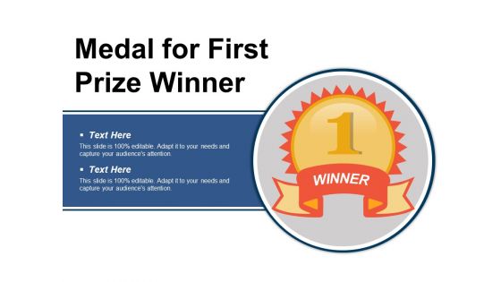 Medal For First Prize Winner Ppt PowerPoint Presentation Styles Styles