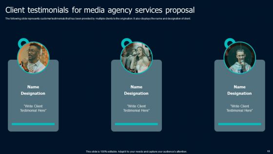 Media Agency Services Proposal Ppt PowerPoint Presentation Complete Deck With Slides