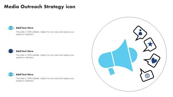 Media Outreach Strategy Icon Microsoft PDF Media Outreach Strategy Icon Microsoft PDF